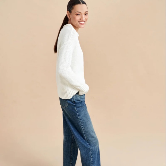 La Ligne Marina cotton sweater in Ivory size M - Picture 2 of 4